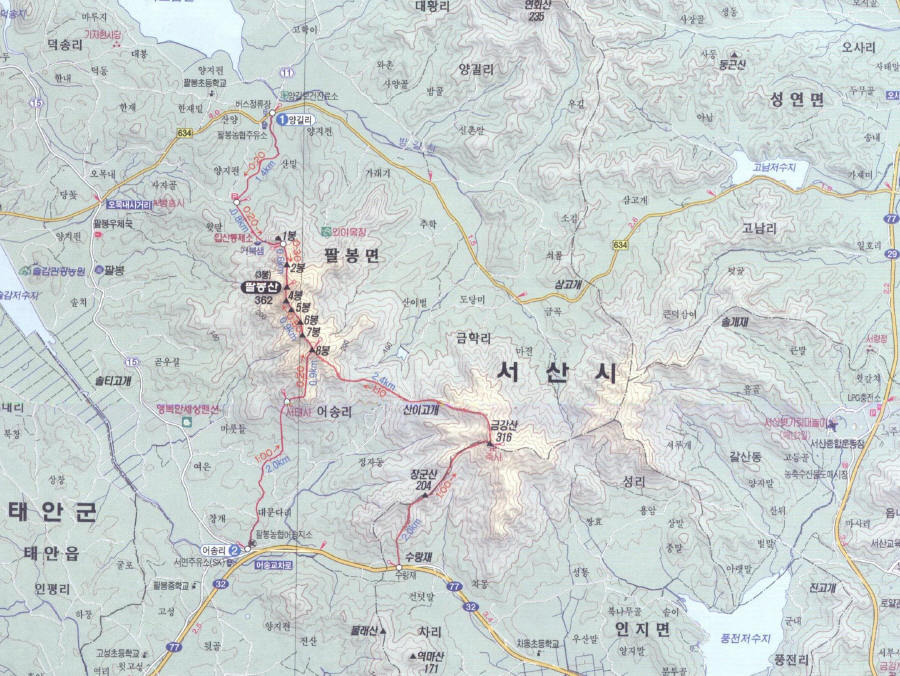 서산등산로2코스 이미지