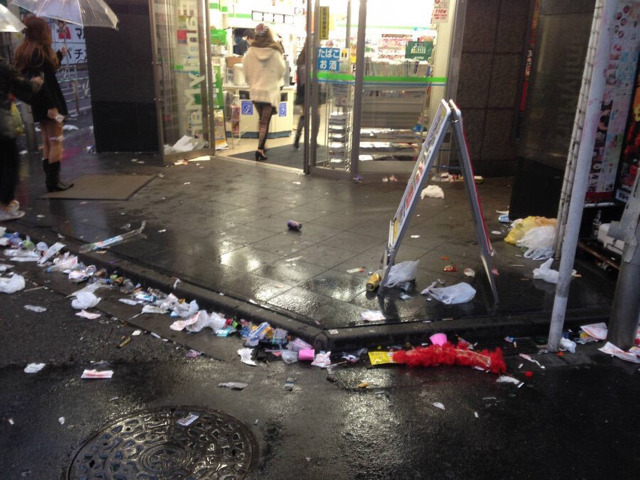 어제자 할로윈 행사 후 일본 거리.shibuya | 인스티즈