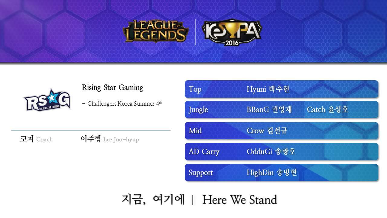 [LOL] 2016 kespa컵 로스터 & 12강 대진 및 일정 | 인스티즈