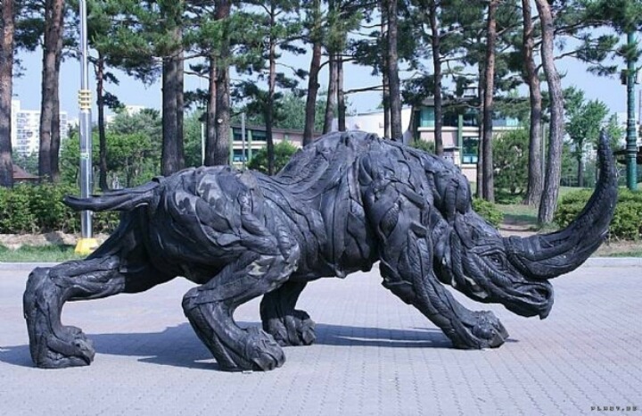 폐타이어 가죽 동물.jpg | 인스티즈
