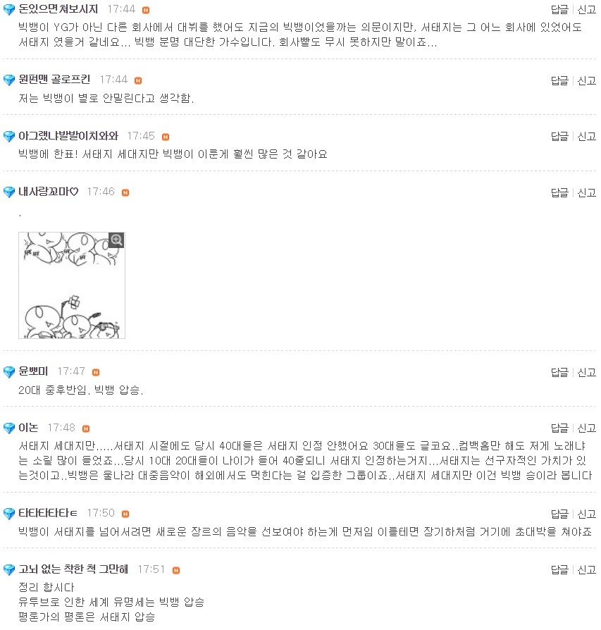 이제 서태지와 아이들과 비교되는 빅뱅 | 인스티즈