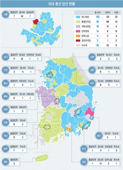 18대 총선 vs 19대 총선 vs 20대 총선 | 인스티즈
