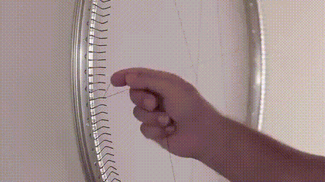 실을 이용하여 초상화를 그려보자.gif | 인스티즈