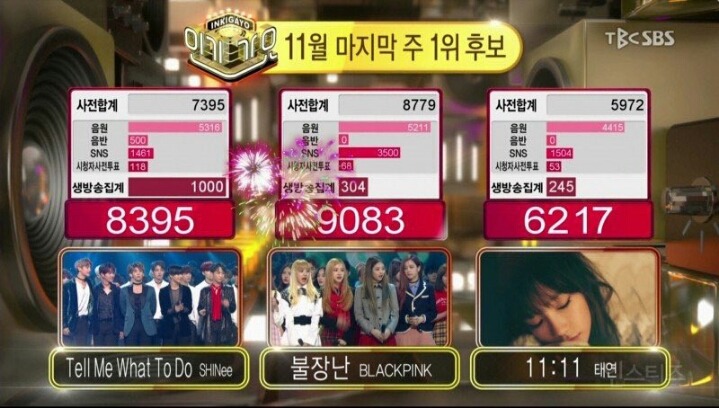 오늘자 인기가요 1위 | 인스티즈