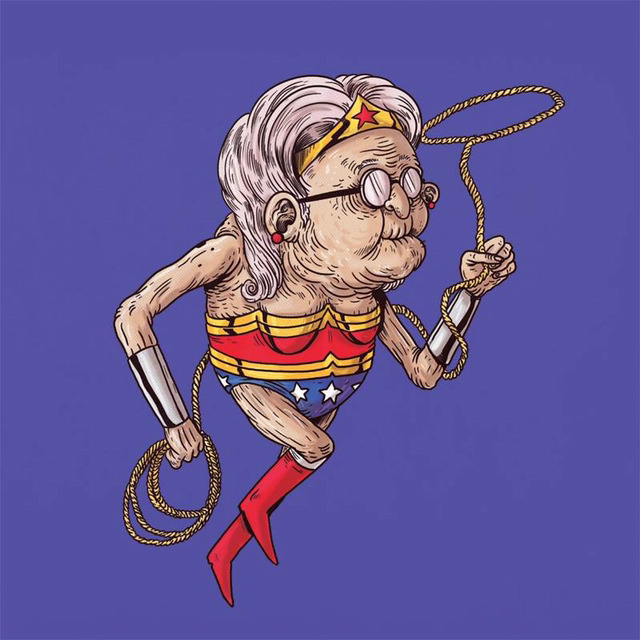 늙어버린 슈퍼히어로들 (일러스트레이션) | 인스티즈