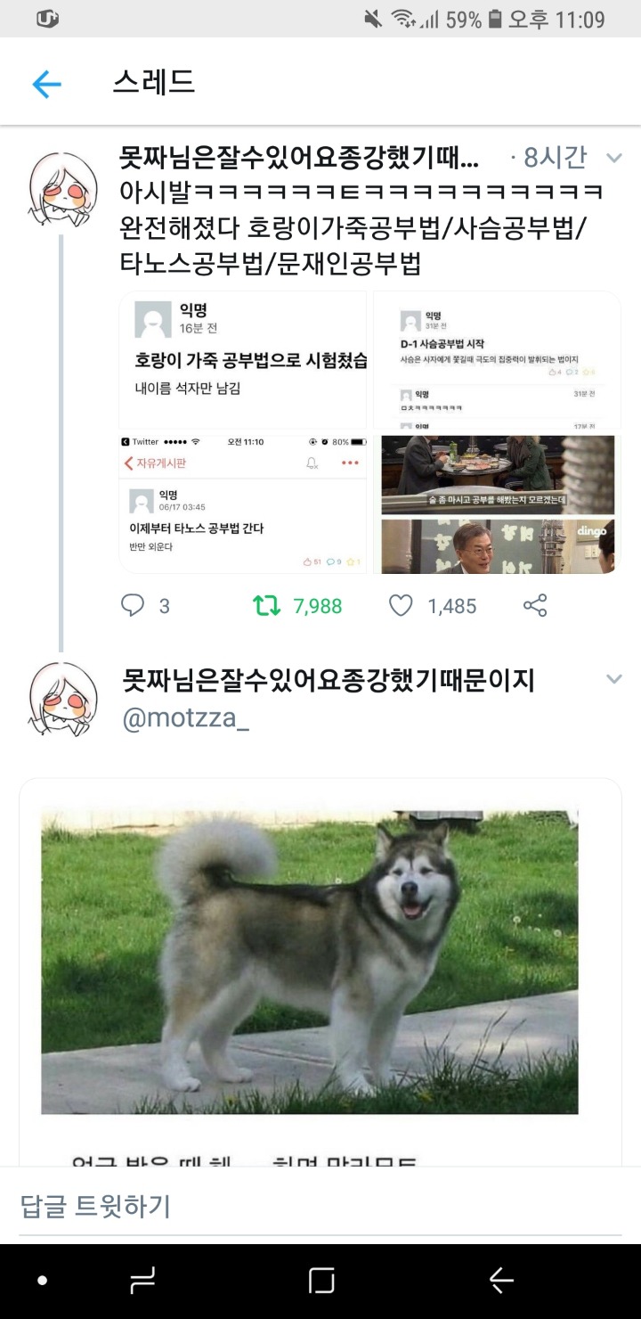 궁지에 몰린 대학생들이 창안해내고 있는 공부법.twt | 인스티즈