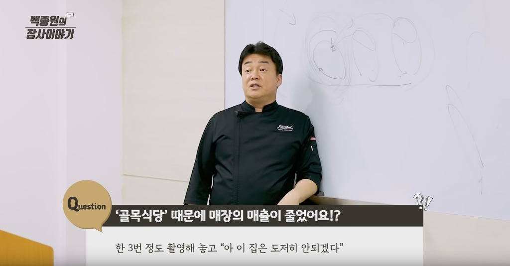 백종원이 골목식당에서 사장님들에게 메뉴 만들어서 알려주는 이유 | 인스티즈