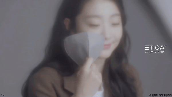 김다미 ETIQA 마스크 광고 메이킹 움짤.gif | 인스티즈