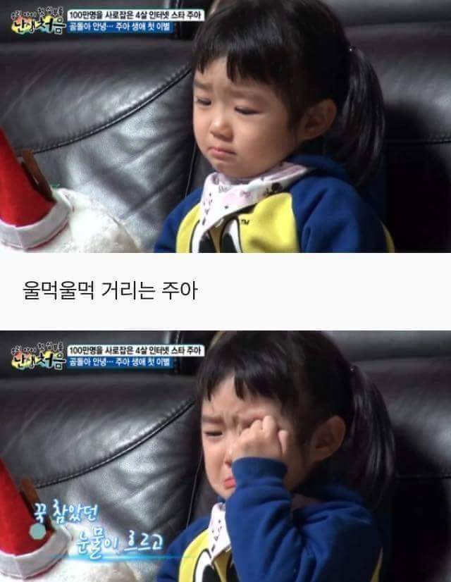 첫 이별을 경험하는 4살 아기 | 인스티즈